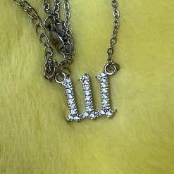 Thirteen Crosby 111 Angel Numbers Necklace (Silver)