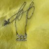 Thirteen Crosby 222 Angel Numbers Necklace (Silver)