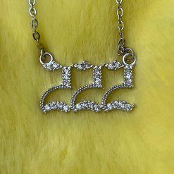 Thirteen Crosby 222 Angel Numbers Necklace (Silver)