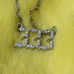 Thirteen Crosby 333 Angel Numbers Necklace (Silver) Accessories