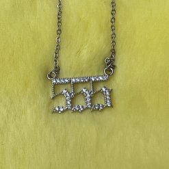 Thirteen Crosby 555 Angel Numbers Necklace (Silver) Accessories