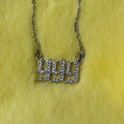 Thirteen Crosby 999 Angel Numbers Necklace (Silver) Accessories