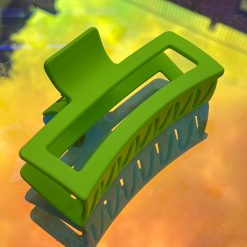 Thirteen Crosby Oversized Boxy Hair Claw Green Accessories