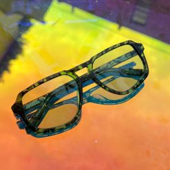 Planet I Green Tortoise Aviator Sunglasses Accessories