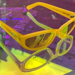 Planet I Accessories Yellow Rectangle Sunglasses