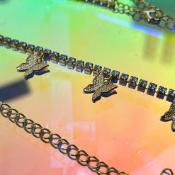 Thirteen Crosby Accessories Butterfly Y2K Waist Chain (Gold)