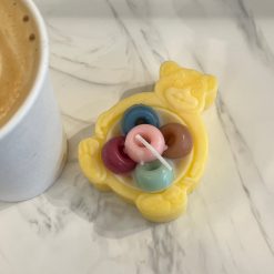 Thirteen Crosby Teddy Bear Candle (Yellow)