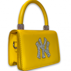 Thirteen Crosby Yellow NY Rhinestone Bag Accessories