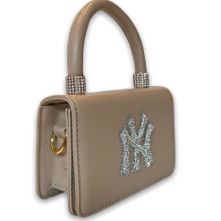 Thirteen Crosby Accessories Beige NY Rhinestone Bag