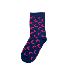 Thirteen Crosby Moon Crescent Socks (Black And Red) Accessories
