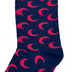 Thirteen Crosby Moon Crescent Socks (Black And Red) Accessories