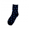 Thirteen Crosby Moon Crescent Socks (Black And White) Accessories