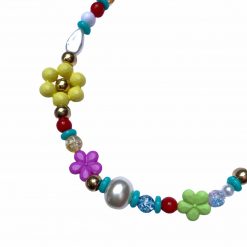 Thirteen Crosby Multicolor Floral Beaded Necklace Accessories