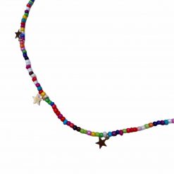 Thirteen Crosby Multicolor Beaded Necklace With Little Stars Accessories