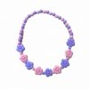 Thirteen Crosby Accessories Pink And Purple Floral Beaded Necklace