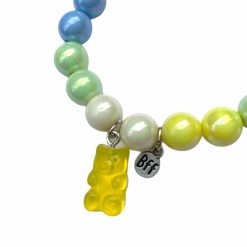 Thirteen Crosby Accessories BFF Gummy Bear Beaded Bracelet (Yellow)