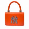 Thirteen Crosby Orange NY Rhinestone Mini Handbag