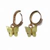 Thirteen Crosby Yellow Butterfly Earrings