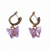 Thirteen Crosby Pink Butterfly Earrings Accessories