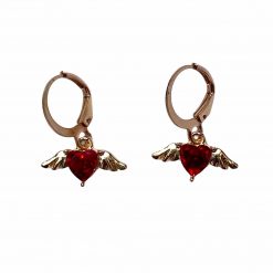 Thirteen Crosby Accessories Heart With Wings Earrings