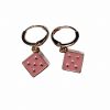 Thirteen Crosby Accessories Pink Dice Earrings