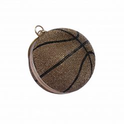 Thirteen Crosby Accessories BROWN BASKETBALL RHINESTONES PURSE