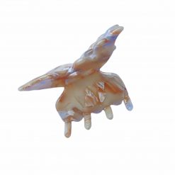 Thirteen Crosby Tan Marble Butterfly Hair Clip