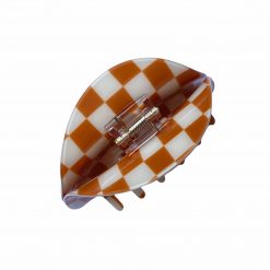 Thirteen Crosby Orange Checker Claw Hair Clip