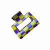 Thirteen Crosby Yellow & Purple Mini Claw Hair Clip