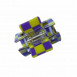 Thirteen Crosby Yellow & Purple Mini Claw Hair Clip
