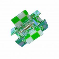 Thirteen Crosby Accessories Green Checker Mini Claw Hair Clip