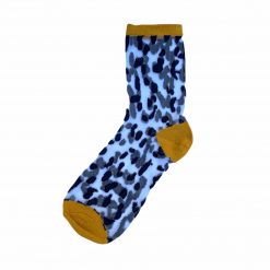 Thirteen Crosby Accessories Sheer Leopard Socks/BlackYellow