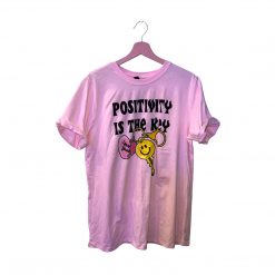 Thirteen Crosby Tops Positivity Is The Key T-Shirt