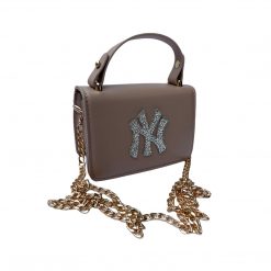 Thirteen Crosby 2 WAY Beige NY Rhinestone Mini Handbag