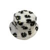 Thirteen Crosby Accessories White Floral Faux Fur Bucket Hat