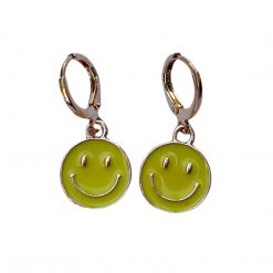 Thirteen Crosby Yellow Smiley Face Earrings Accessories