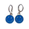 Thirteen Crosby Blue Smiley Face Earrings Accessories
