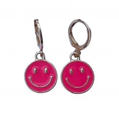 Thirteen Crosby Red Smiley Face Earrings Accessories