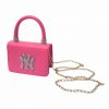 Thirteen Crosby Pink NY Rhinestone Mini Handbag