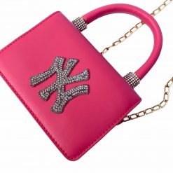 Thirteen Crosby Pink NY Rhinestone Mini Handbag