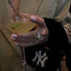 Thirteen Crosby 2 WAY Black NY Rhinestone Mini Handbag Accessories