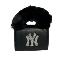 Thirteen Crosby 2 WAY Black NY Rhinestone Mini Handbag Accessories