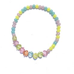 Thirteen Crosby Glitter Strawberry Beaded Necklace/Pastel