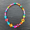 Thirteen Crosby Accessories Flower Beaded Necklace/Neon Multi